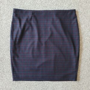 NWT Express Plaid Pencil Skirt Size 16